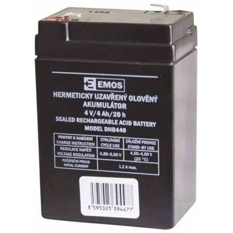 Emos B9664 Bezúdržbový olověný akumulátor DHB440 pro svítilny P2306