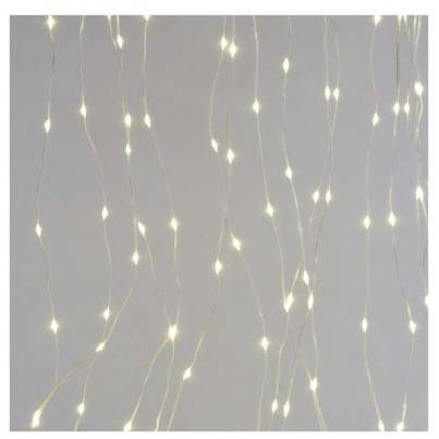EMOS D3EW02 LED Christmas nano chain - curtain, 1,7x1,5 m, indoor and outdoor, warm white, programs