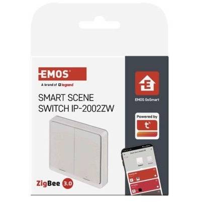 EMOS H5012 GoSmart Portable Scene Controller IP-2002ZW, ZigBee 3.0, 2-button