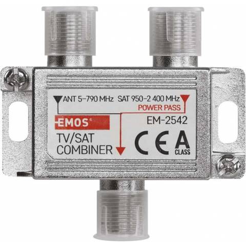 EMOS J0198 Slučovač satelitního a anténního signálu (TV/SAT)