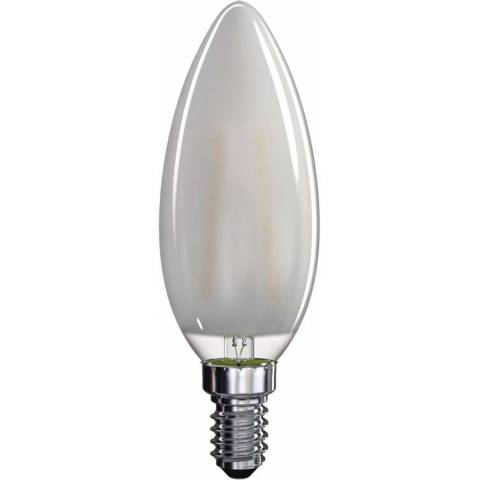EMOS Lighting Z74215 LED žárovka Filament Candle matná A++ 4W E14 teplá bílá