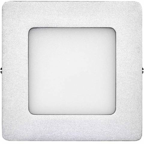 EMOS Lighting ZM6222 LED panel 120×120, přisazený stříbrný, 6W neutrální bílá