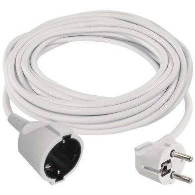 EMOS P0120R Prodlužovací kabel 10 m / 1 zásuvka / bílý / PVC / 1,5 mm2
