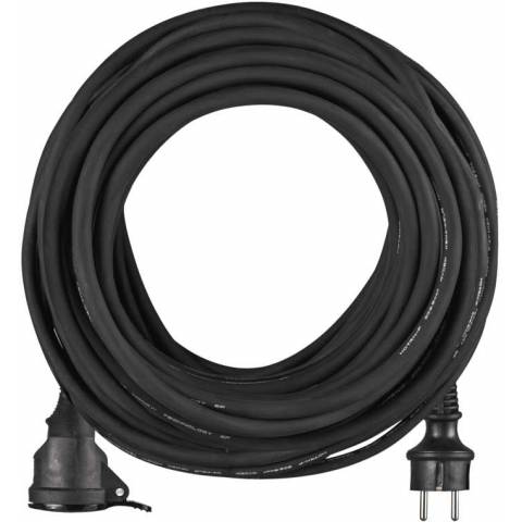 EMOS P01725R Neoprenový prodlužovací kabel spojka 25m 3x 2,5mm,černá