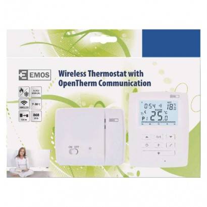 EMOS P5611OT Pokojový termostat s komunikací OpenTherm, bezdrátový, P5611OT