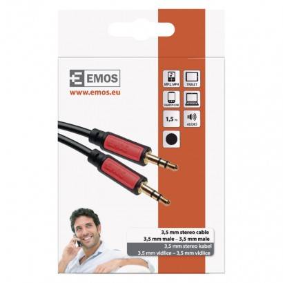 EMOS SM5001 JACK kabel 3,5mm stereo, vidlice - 3,5mm vidlice 1,5m
