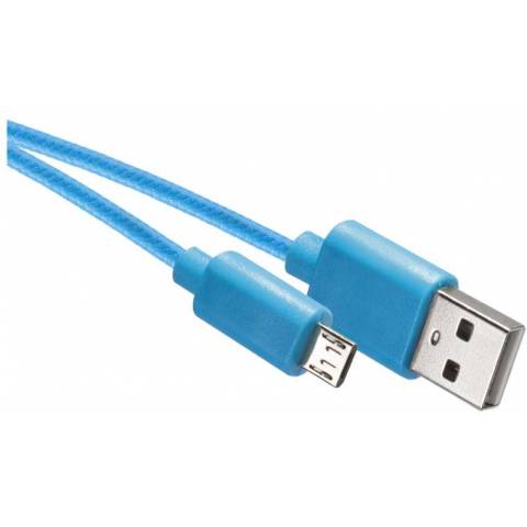 EMOS SM7006B USB kabel 2.0 A/M - micro B/M 1m modrý