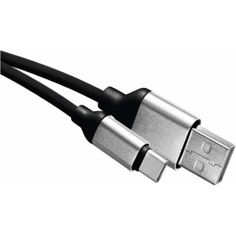 EMOS SM7025BL USB kabel 2.0 A/M - C/M 1m černý