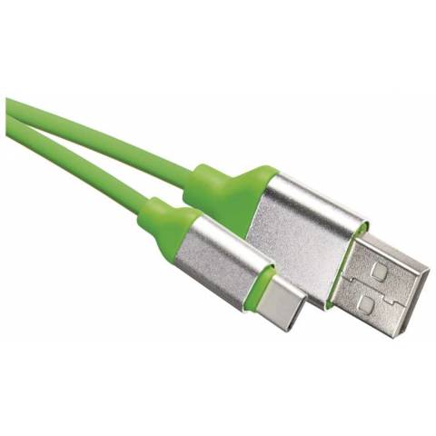 EMOS SM7025G USB kabel 2.0 A/M - C/M 1m zelený
