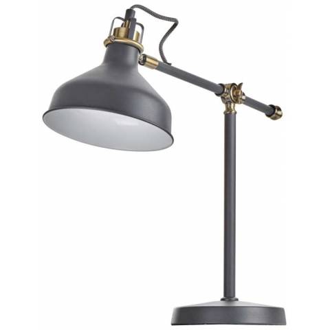 EMOS Z7611 Stolní lampa HARRY na žárovku E27, tmavě šedá