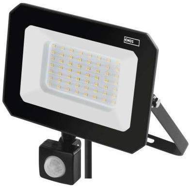 EMOS ZS2343 LED spotlight SIMPO with motion sensor, 50 W, black, neutral white