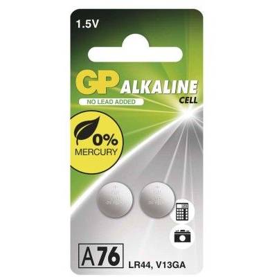 GP B13763 GP A76F alkaline button cell battery (LR44)