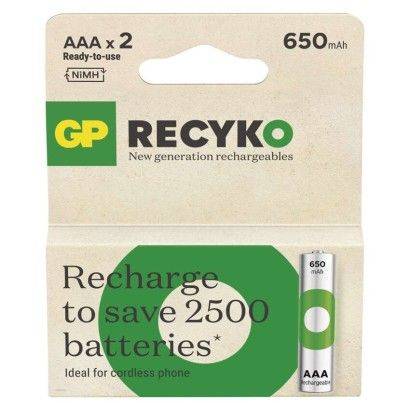 GP B25162 Nabíjacia batéria GP ReCyko 650 AAA (HR03)