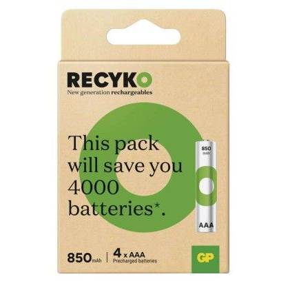 GP B25184 Nabíjacia batéria GP ReCyko 850 AAA (HR03)