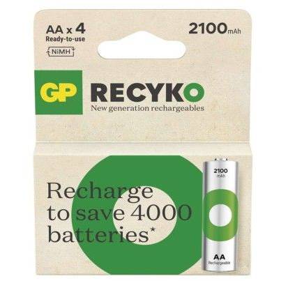 GP B25214 Rechargeable Battery GP ReCyko 2100 AA (HR6)