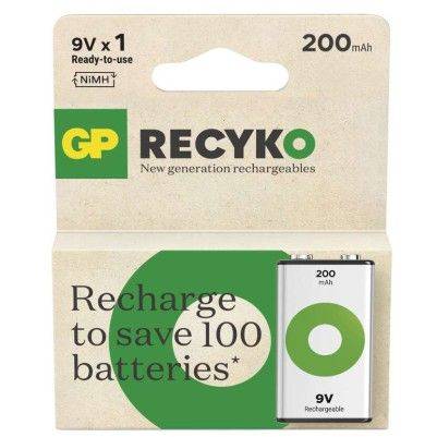 GP B2552 Rechargeable Battery GP ReCyko 200 (9V)