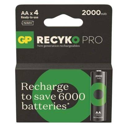 GP B26204 Wiederaufladbare Batterie GP ReCyko Pro Professional AA (HR6)