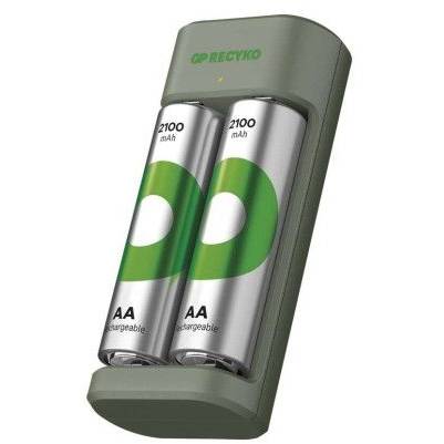 GP B50224 Batterieladegerät GP Eco E221 + 2× AA ReCyko 2100