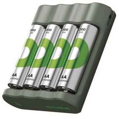 GP B50444 Batterieladegerät GP Eco E441 + 4× AA ReCyko 2100