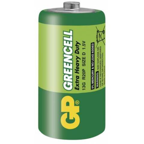 GP Batteries B1240 Zinkochloridová baterie GP Greencell R20 (D) fólie