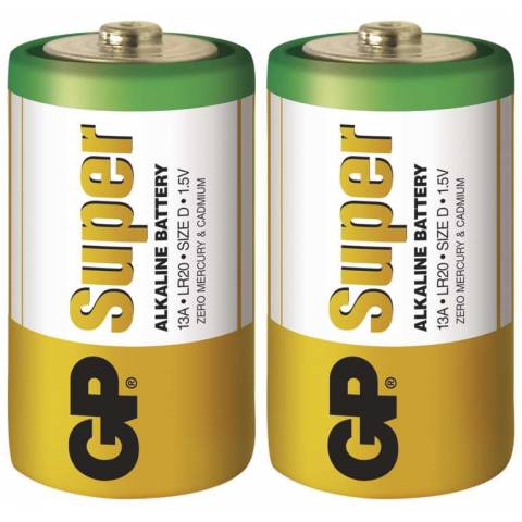 GP Batteries B1341 Alkalická baterie GP Super LR20 (D), blistr