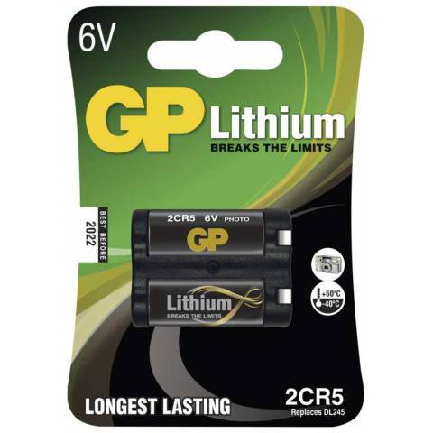 GP Batteries B1505 Foto lithiová baterie GP 2CR5, blistr