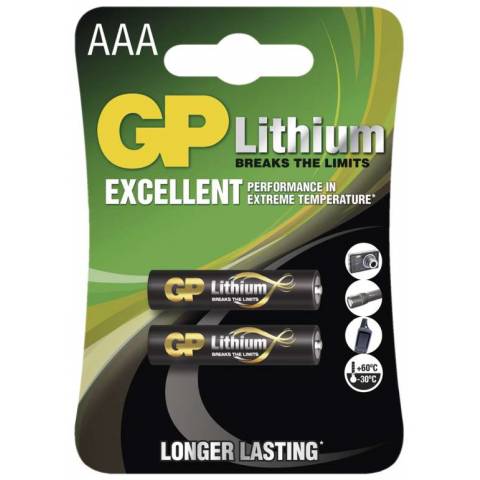 GP Batteries B15112 GP baterie lithiová HR03 (AAA), blistr