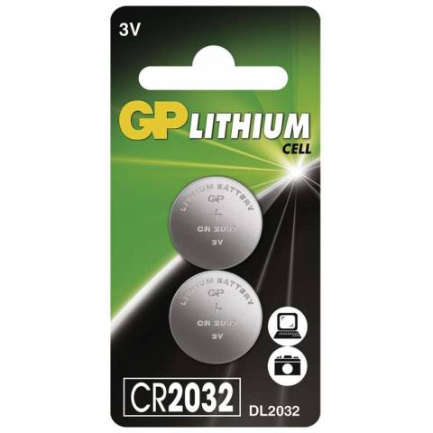GP Batteries B15323 Lithiová knoflíková baterie GP CR2032, blistr