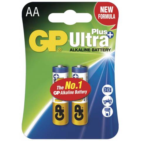 GP Batteries B17212 Alkalická baterie GP Ultra Plus LR6 (AA), blistr