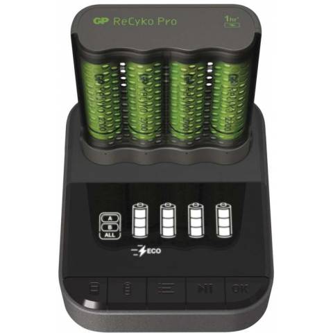 GP Batteries B54467D Nabíječka baterií GP Pro P461 + 4× AA ReCyko 2700 + DOCK