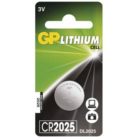Lithiová knoflíková baterie CR2025 GP B15251