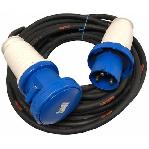 Gumový prodlužovací kabel Titanex 3x10 63A 230V 3pol
