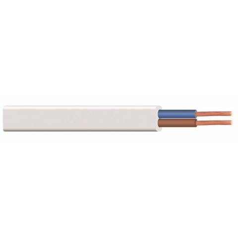 H03VVH2-F 2x0,5 mm oválny kábel CYLY biely