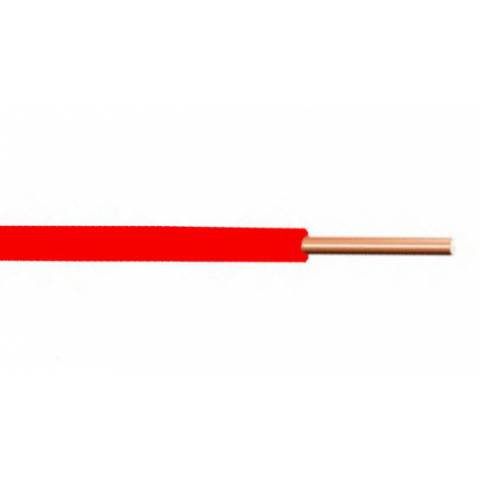 H05V-U 1mm (CY) rudý kabel