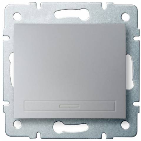 Kanlux 24832 DOMO Tlačítko - 1/0 - stříbrná