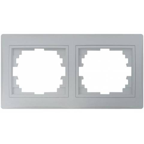 Kanlux 24881 DOMO Dvojnásobný horizontální rámeček - stříbrná