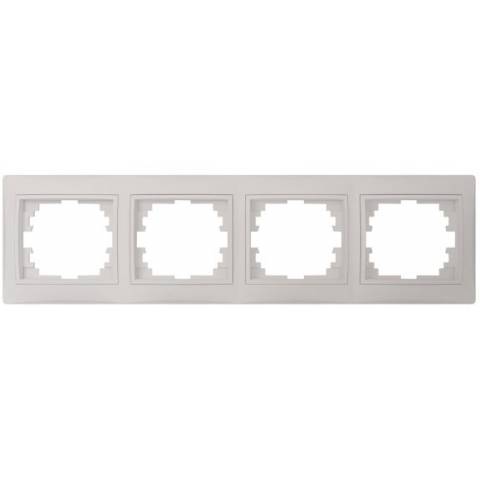 Kanlux 25001 DOMO Čtyřnásobný horizontální rámeček - perleťově bílá