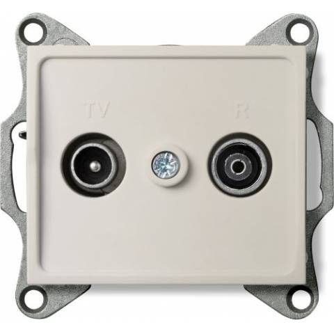 Kanlux 25160 LOGI Zásuvka TV-R koncová - krémová