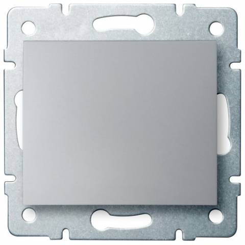 Kanlux 25187 LOGI Tlačítko - 1/0 - stříbrná