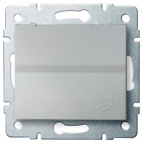 Kanlux 25206 LOGI Zásuvka IP44 - stříbrná