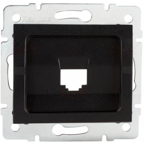 Kanlux 33571 LOGI   Adaptér datové zásuvky 1xRJ45 - černá matná