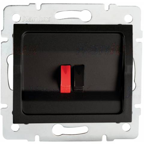 Kanlux 33581 LOGI Samostatná zásuvka pre reproduktory - čierna matná