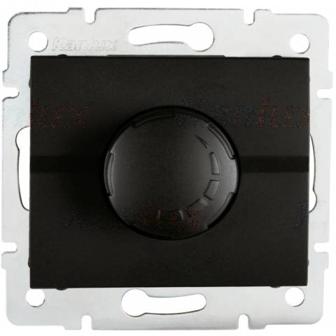 Kanlux 33584 LOGI Otočný stmievač 500 W s filtrom - čierny matný