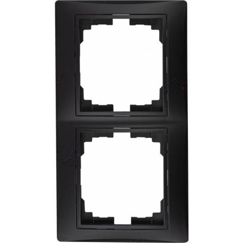 Dvojnásobný vertikální rámeček - černá matná design DOMO