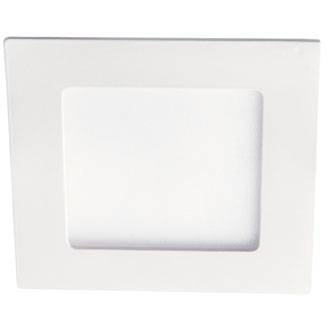 LED svítidlo do sádrokartonu čtverec nízká hloubka příkon 6W,  barva světla teplá bílá