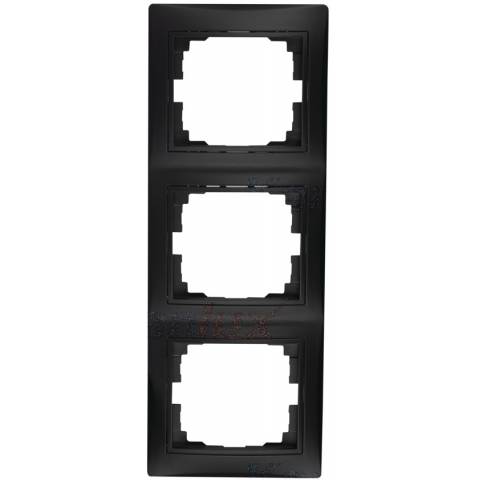 Trojnásobný vertikální rámeček - černá matná design DOMO