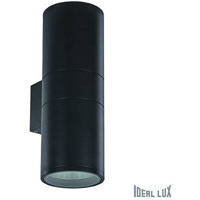 Massive 092317 Vonkajšia nástenná lampa ideal lux gun ap2 big nero black 31cm ip54