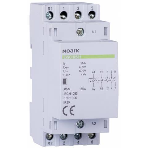 Installation contactor Ex9CH20 22 220/230V 50/60Hz Noark