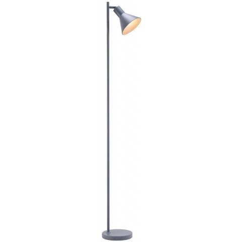 Nordlux NL 46734010 NORDLUX 46734010 Eik - Stojací lampa s klasickým stínidlem 144cm, šedá