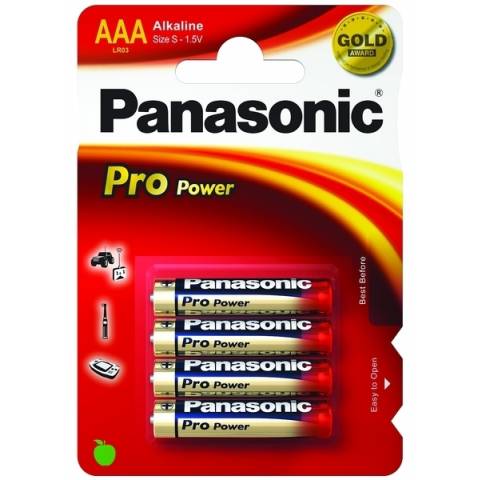 Panasonic Alkaline Pro Power LR03 AAA 1.5V baterie blistr